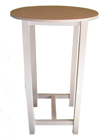 Mesa alta de bar con tablero circular