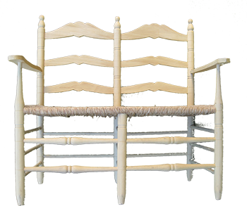 Sofá colonial de dos plazas