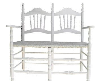 Sofá de palillos de dos plazas