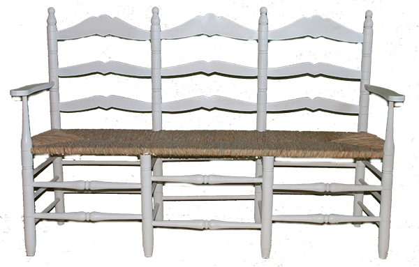 Sofá colonial de tres plazas