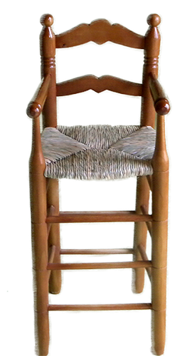 Sillón trona pintado