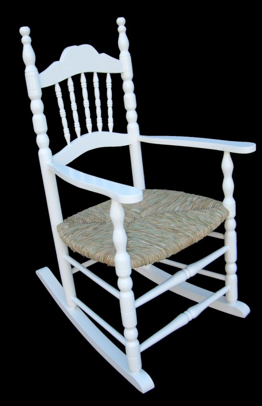 Mecedora respaldo abanico