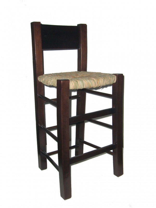 Taburete mediano respaldo Tabla Ancha