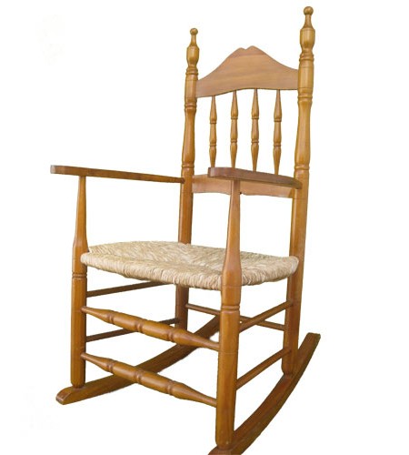 Mecedora asiento de anea